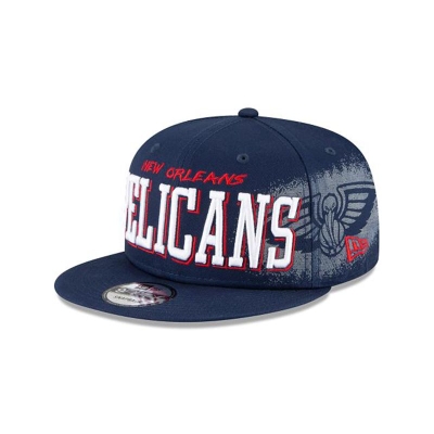 New Orleans Pelicans Gorra | New Era NBA Faded 9fifty Snapback Cap Mexico - Azules
